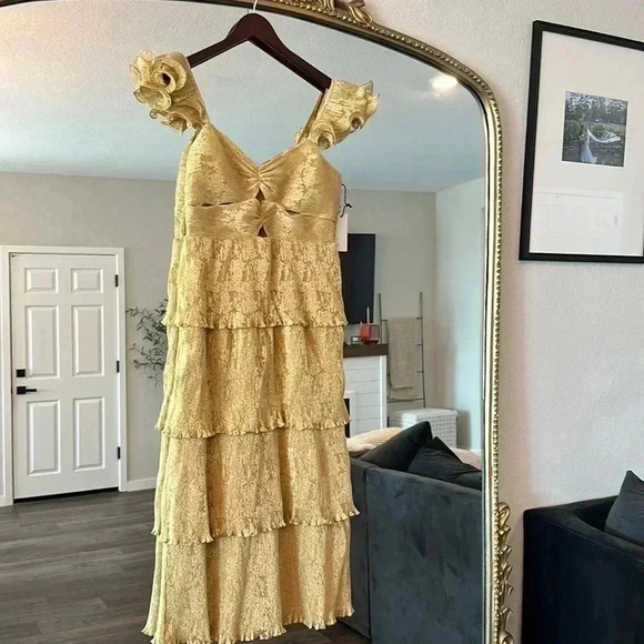 NWT SAYLOR SOMA TIERED DRESS - Picture 2 of 15